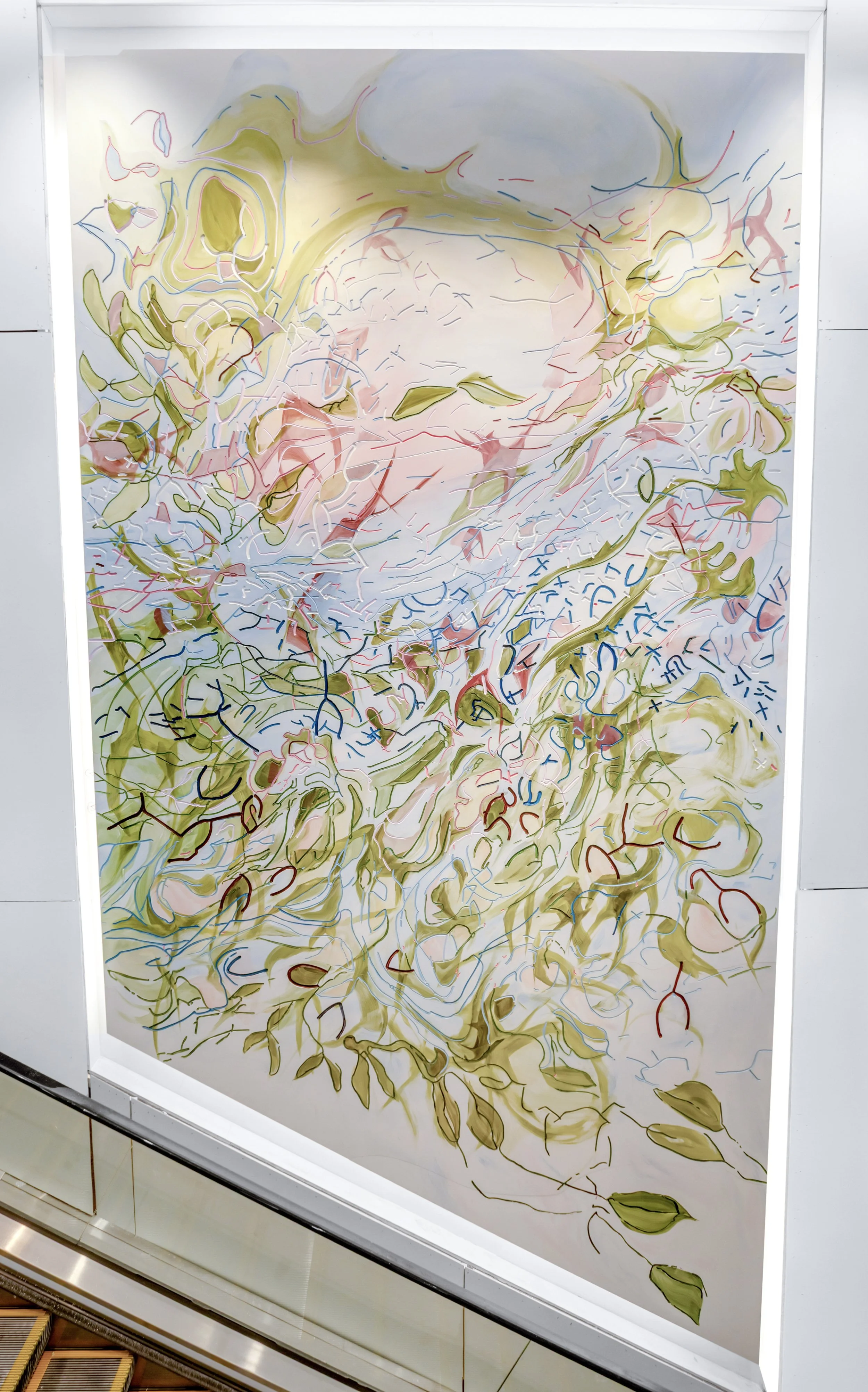 On memory and plants - Tampa Airport Mural - 2025 — Janaina Tschäpe